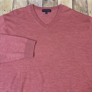 Hart Schaffner Marx Extra Fine Merino Wool Sweater V Neck 3xb Mens Big And Tall